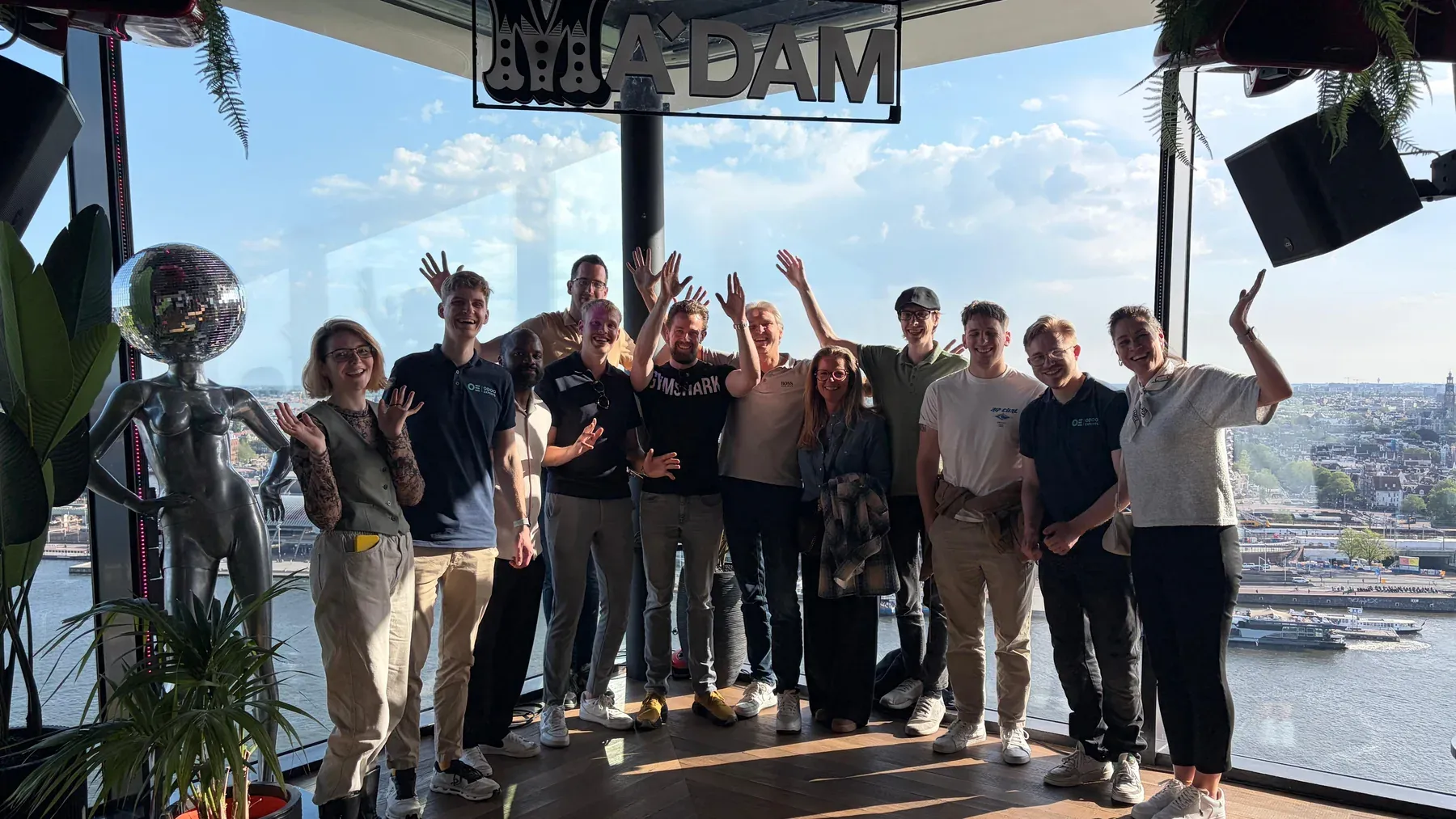 Team van Odoo Experts tijdens een teamuitje in Amsterdam