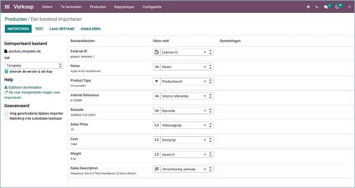 Odoo - Importeren van gegevens nu nog beter