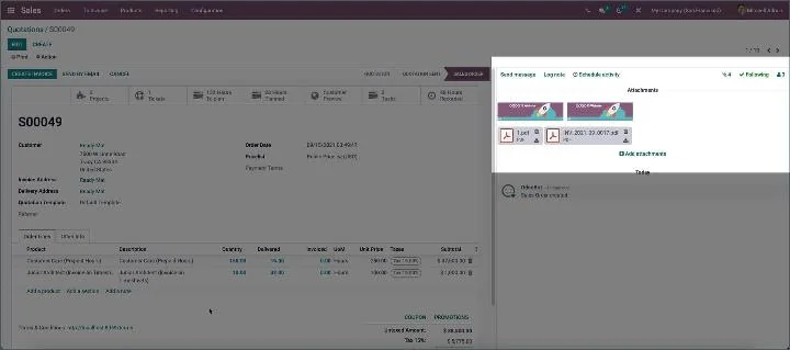 Odoo - Beter onderscheid tussen PDF- en afbeeldingsbijlages