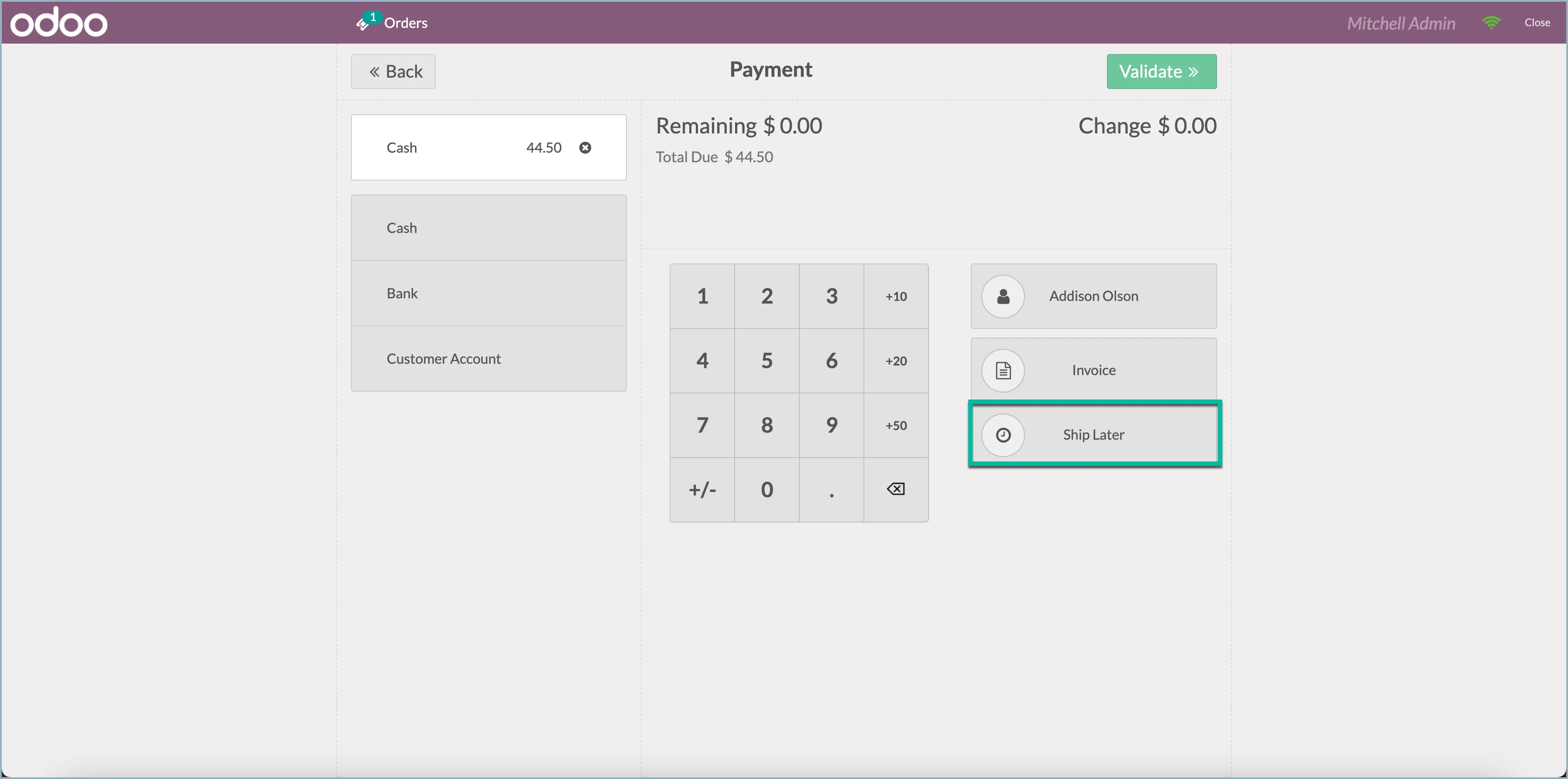 Odoo - Producten naleveren