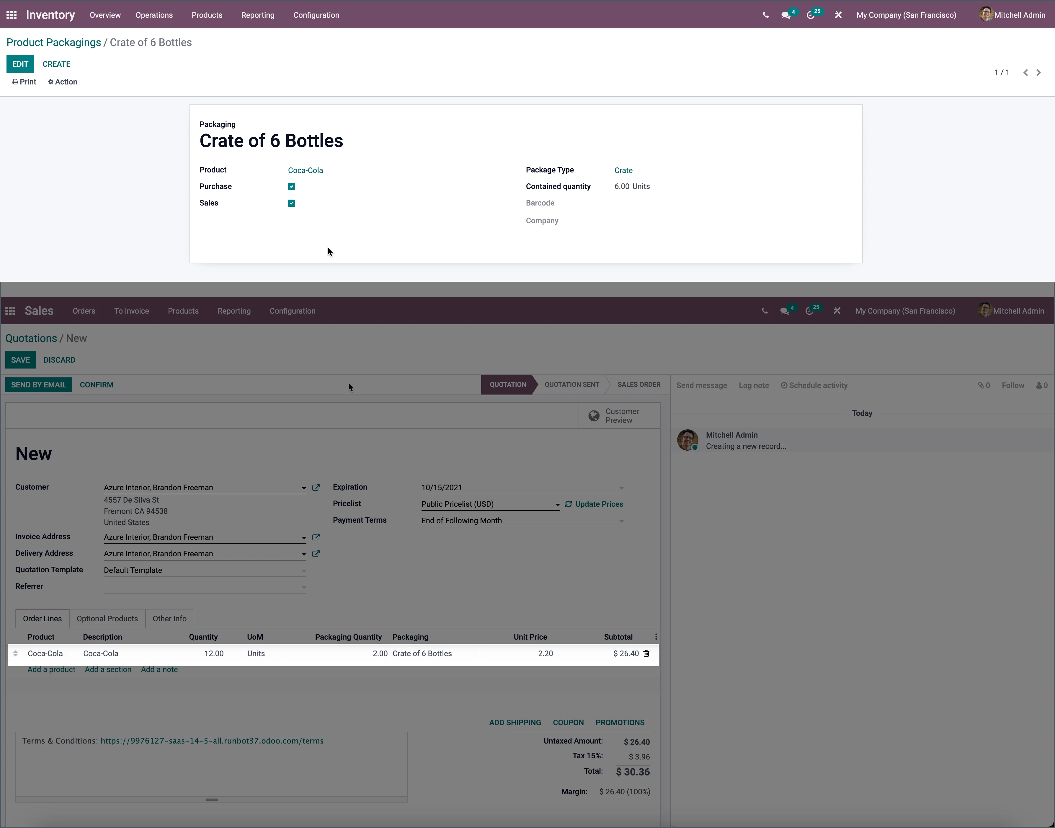 Odoo Verpakkingen